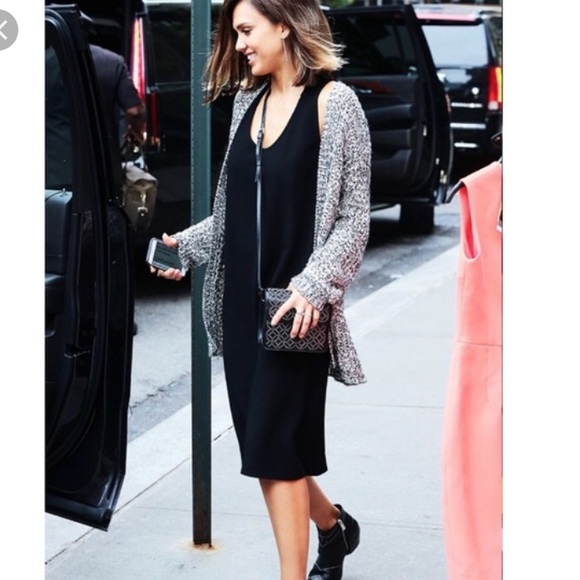 black jersey tank dress